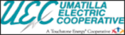 Umatilla Electric Cooperative logo with a blue and white color scheme.